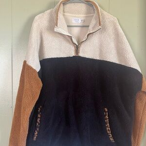 Colorblock Fleece Pullover